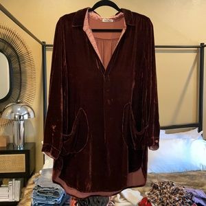 Velvet Free People Mini Dress